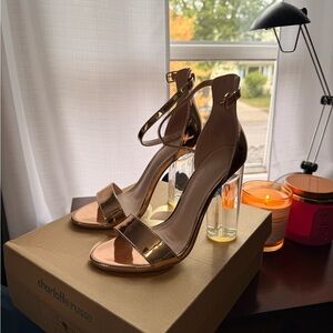 Charlotte Russe Metallic Gold Heels
